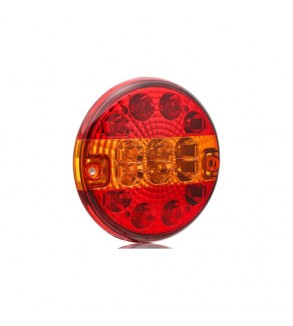 Lampa LED stop remorca rotunda 140mm 12V-24V pozitie, stop si semnalizareÂ Cod: TRL140L